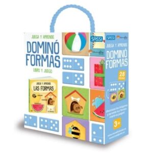 DOMINO FORMAS - JUEGA Y APRENDE - LIBRO Y JUEGO