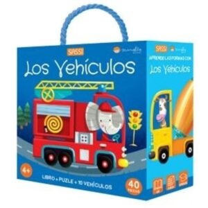 VEHICULOS, LOS - LIBRO + PUZLE + 10 FIGURAS (CARTONE)
