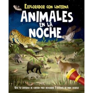 Animales En La Noche - Explorador Con Linterna-Lisa Regan-Picarona