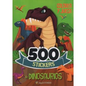 500 Stickers De Dinosaurios - Colorea Y Juega--El Gato De Hoja