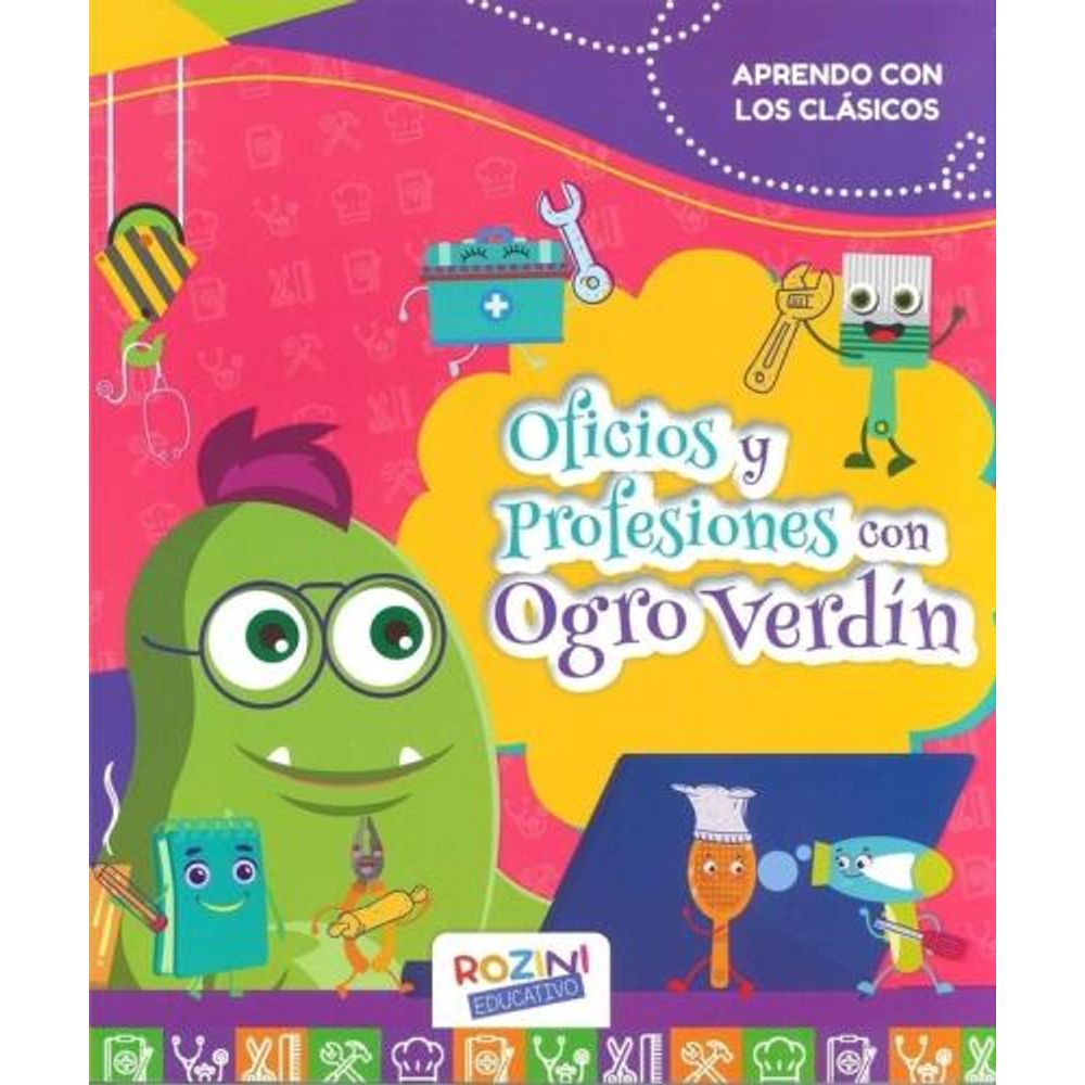 OFICIOS Y PROFESIONES CON OGRO VERDIN - APRENDO CON LOS CLASICOS