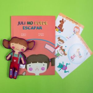 JULI NO PUEDE ESCAPAR (TD) LIBRO + MUÑECO NENA + STICKERS