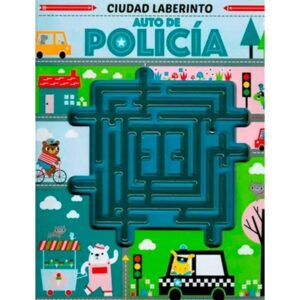 AUTO DE POLICIA - CIUDAD LABERINTO (LABERINTO PLASTICO + BOLA METALICA)