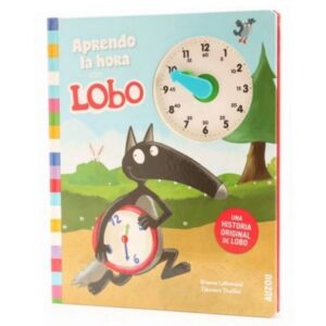 APRENDO LA HORA CON LOBO (TD) INCLUYE RELOJ*