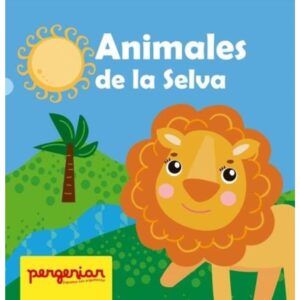 ANIMALES DE LA SELVA - 2 TEXTURAS - CUENTO DE TELA
