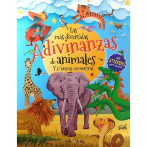 MAS DIVERTIDAS ADIVINANZAS DE ANIMALES Y SI BUSCAS, ENCUENTRAS, LAS - CON STICKERS