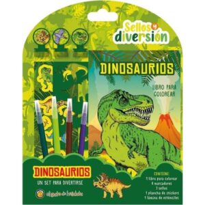 DINOSAURIOS - SELLOS Y DIVERSION - LIBRO PARA COLOREAR