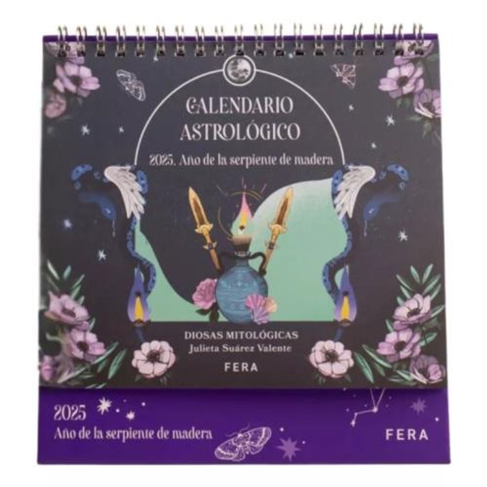 CALENDARIO 2025 ASTROLOGICO DE PARED - DIOSAS MITOLOGICAS