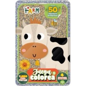 ANIMALES DE LA GRANJA - FLOW PACK JUEGA Y COLOREA + 50 STICKERS