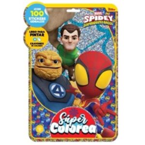 SPIDEY & FRIENDS - FLOW PACK SUPER COLOREA + 100 STICKERS