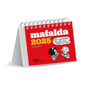 CALENDARIO 2025 MAFALDA ESCRITORIO ROJO