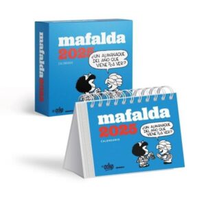 CALENDARIO 2025 MAFALDA TURQUESA CON CAJA