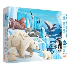 POLOS, LOS - UN PLANETA EN RIESGO - LIBRO PUZLE 220 PIEZAS