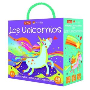 UNICORNIOS, LOS - LIBRO + PUZLE + 10 FIGURAS CON SILUETAS