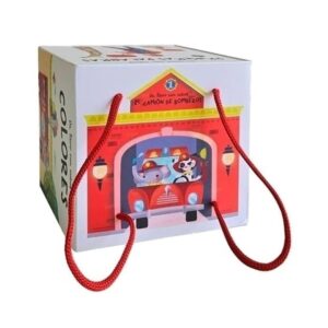 CAMION DE BOMBEROS - UN LIBRO CON CUBOS