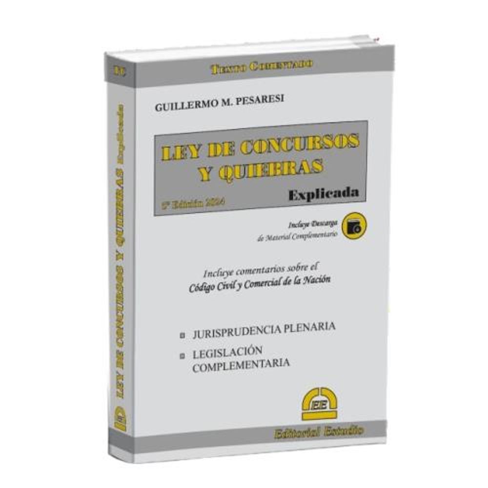 LEY DE CONCURSOS Y QUIEBRAS EXPLICADA - N/ED. 2024
