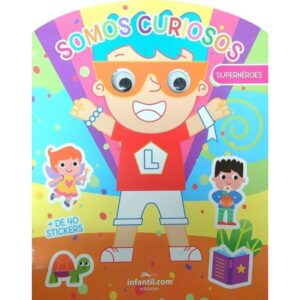 SUPERHEROES - SOMOS CURIOSOS + DE 40 STICKERS