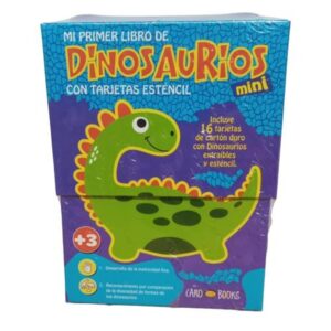 MI PRIMER LIBRO DE DINOSAURIOS MINI - CON TARJETAS STENCIL