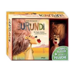 BURUNDI - DE REYES, LEONES Y EXPERTOS PELUQUEROS - COFRE LIBRO + PELUCHE