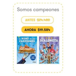 SOMOS CAMPEONES - 2 LIBROS