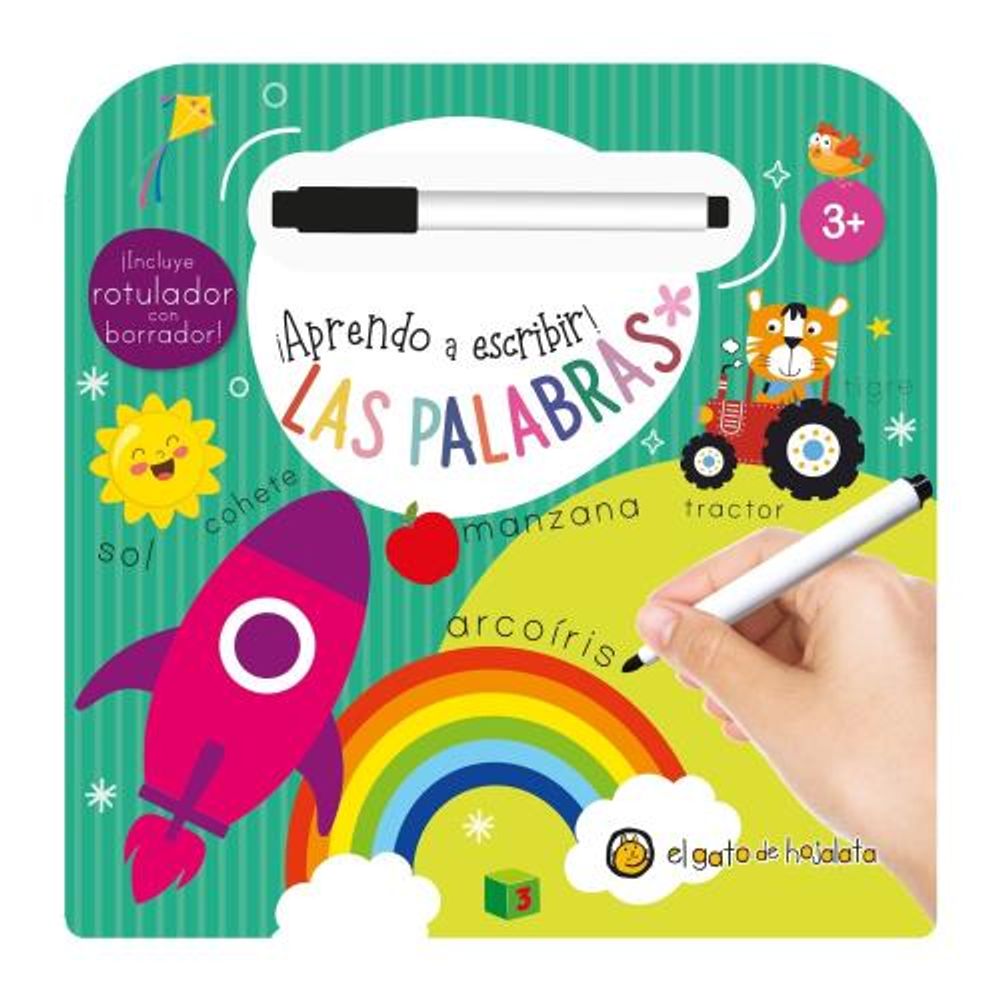 PALABRAS, LAS - APRENDO A ESCRIBIR - INCLUYE ROTULADOR CON BORRADOR - TD