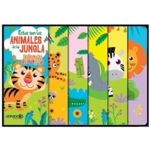 ESTOS SON LOS ANIMALES DE LA JUNGLA - ESCALERA DE COLORES - CARTONE
