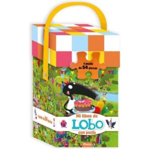 LOBO QUE QUERIA FESTEJAR SU CUMPLEAÑOS, EL - MI LIBRO DE LOBO CON PUZLE (54 PIEZAS)